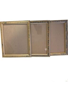Vintage National Ornate Gold 8x10 Picture Frames - 3 Different but Matching